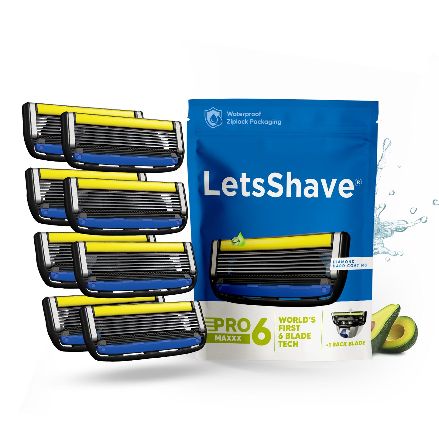 Pro 6 Maxxx | World's First 6-Blade Cartridges With Back Precision Trimmer