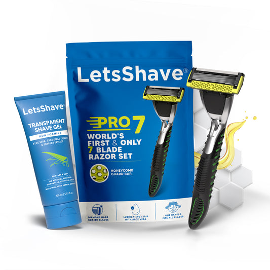 PRO 7 One-Month Trial Kit – World’s First & Only 7-Blade Razor Technology