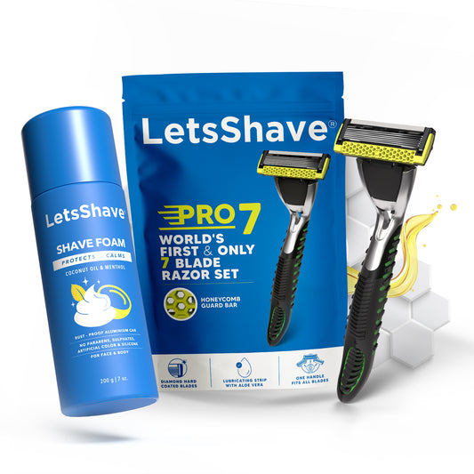 PRO 7 One-Month Trial Kit – World’s First & Only 7-Blade Razor Technology