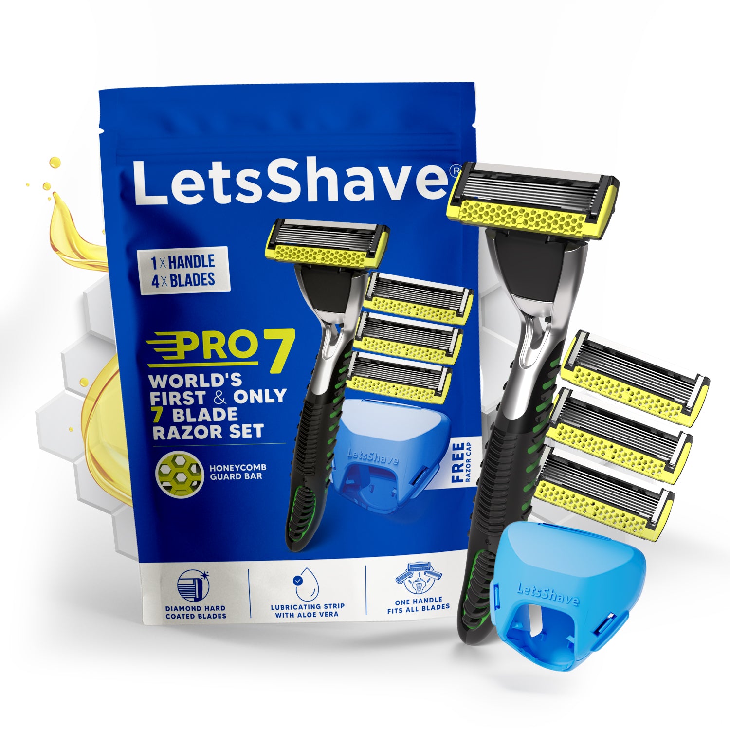 Pro 7 Max Razor Trial Set | World’s First 7-Blade Razor for Men