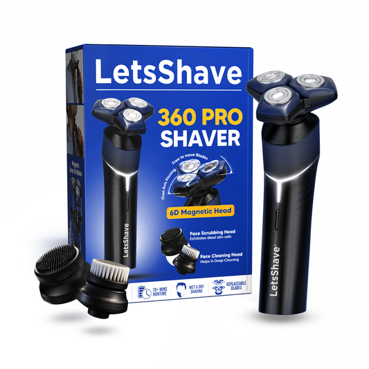 360 Pro Shaver | 6D Magnetic Head Electric Shaver for Men | Wet & Dry Grooming