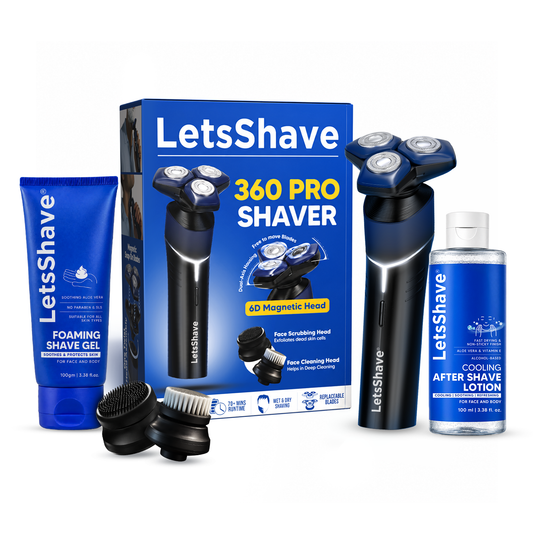 360 Pro Electric Shaver Premium Grooming Gift Kit for Men