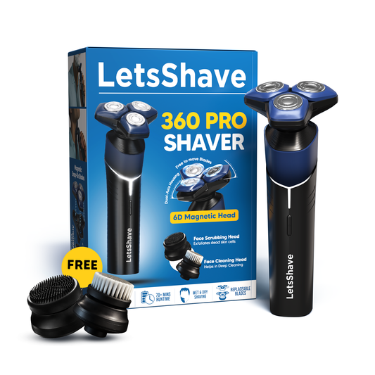 360 Pro Shaver | 6D Magnetic Head Electric Shaver for Men | Wet & Dry Grooming