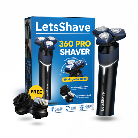 360 Pro Shaver | 6D Magnetic Head Electric Shaver for Men | Wet & Dry Grooming