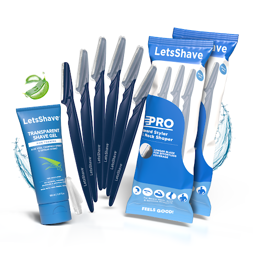 Pro Styler (Pack of 6) with Transparent Shave Gel 100ml